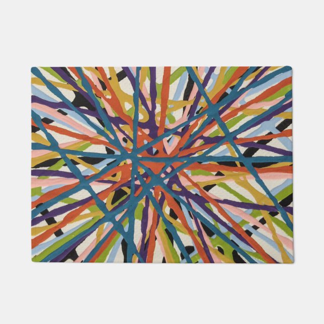 Haystack in White Door Mat (Front)
