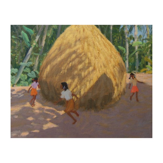 Haystack Kerala Wood Wall Decor (Front)