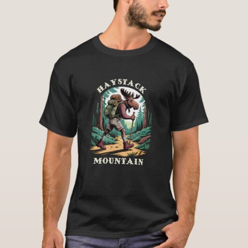 Haystack Mountain Vermont VT Mountains Hiking Trai T-Shirt