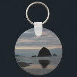 Haystack Rock at Cannon Beach Keychain<br><div class="desc">Features a photo of Haystack Rock,  which is located in Cannon Beach,  Oregon.</div>