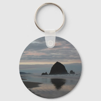 Haystack Rock at Cannon Beach Keychain
