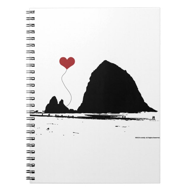 Haystack Rock Cannon Beach Oregon Coast Notebook (Front)