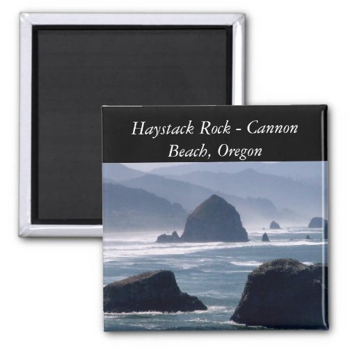 Haystack Rock _ Cannon Beach Oregon Magnet