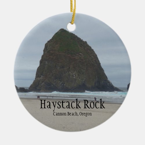 Haystack Rock Cannon Beach Oregon Ornament