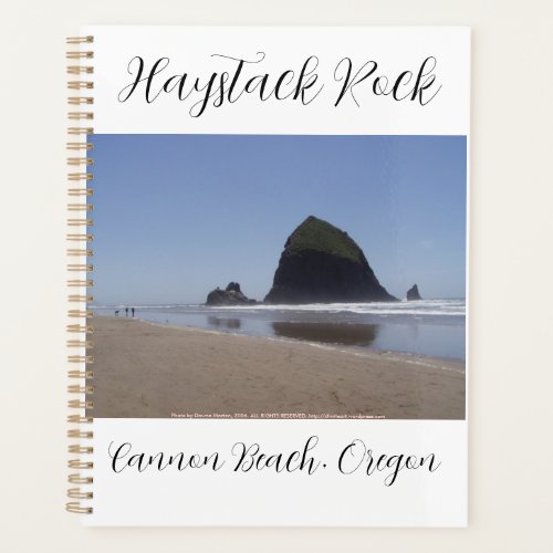 Haystack Rock cannon beach Oregon planner