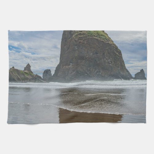 Haystack Rock Cannon Beach Oregon Towel