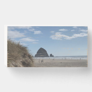 Haystack Rock Cannon Beach Oregon Wood Plaque