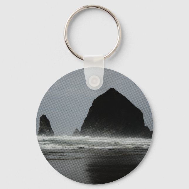 Haystack Rock Keychain (Front)