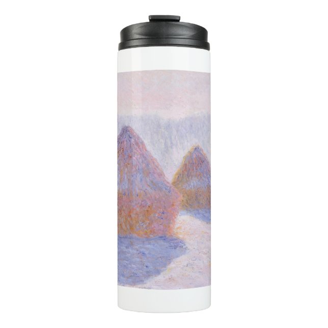 Haystacks by Claude Monet Thermal Tumbler (Front)