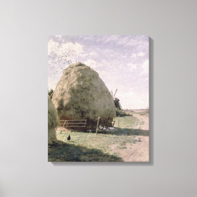 Haystacks Canvas Print (Front)