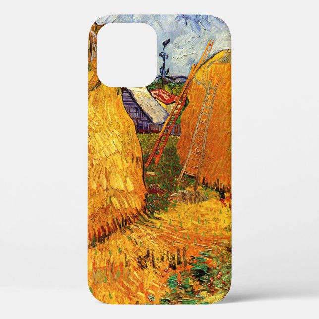 Haystacks in Provence by Vincent van Gogh Case-Mate iPhone Case (Back)