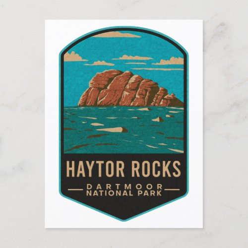 Haytor Rocks Dartmoor National Park Postcard