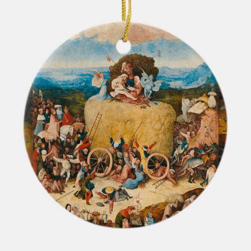 Haywain Triptych _ Hieronymus Bosch Ceramic Ornament