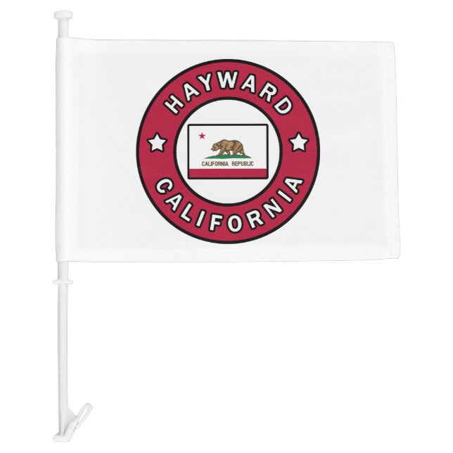 Hayward California Car Flag (Front)
