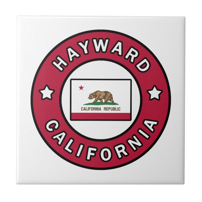 Hayward California Ceramic Tile (Front)
