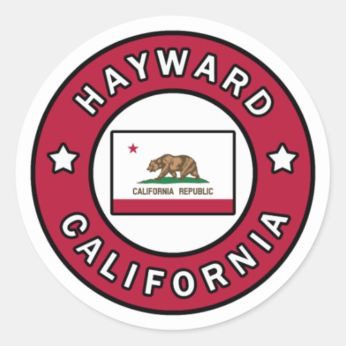 Hayward California Classic Round Sticker