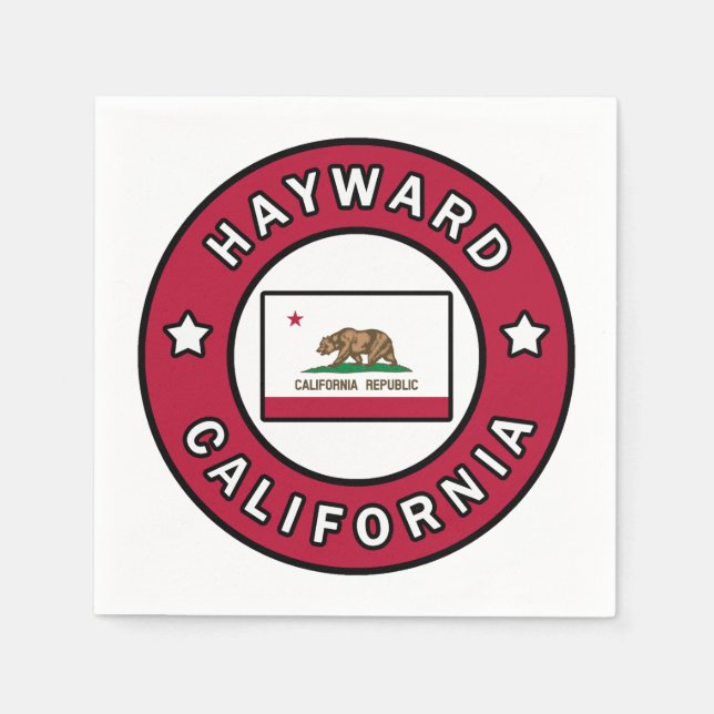 Hayward California Napkins (Front)