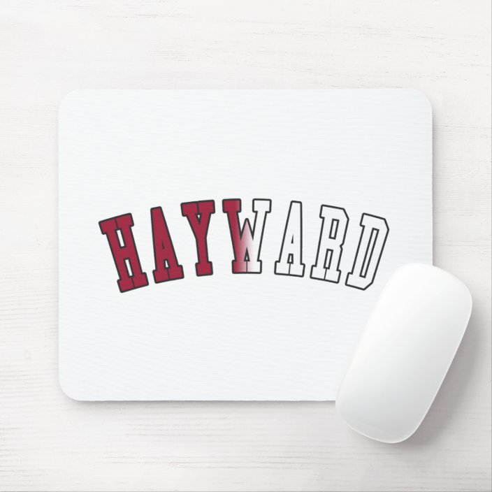 Hayward in California State Flag Colors Mouse Pad
