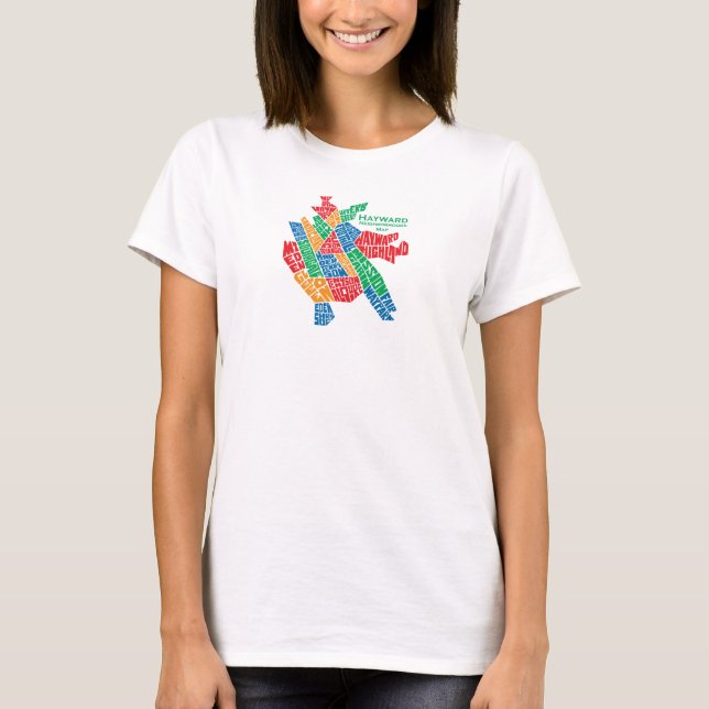 Hayward Neighborhoods T-Shirt Women's (Front)