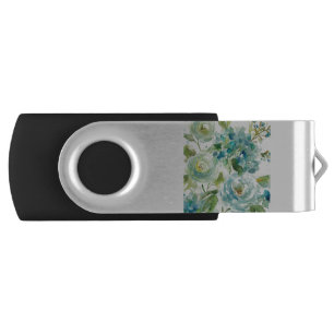 HAZ06 Cool Watercolor Floral.tif Flash Drive