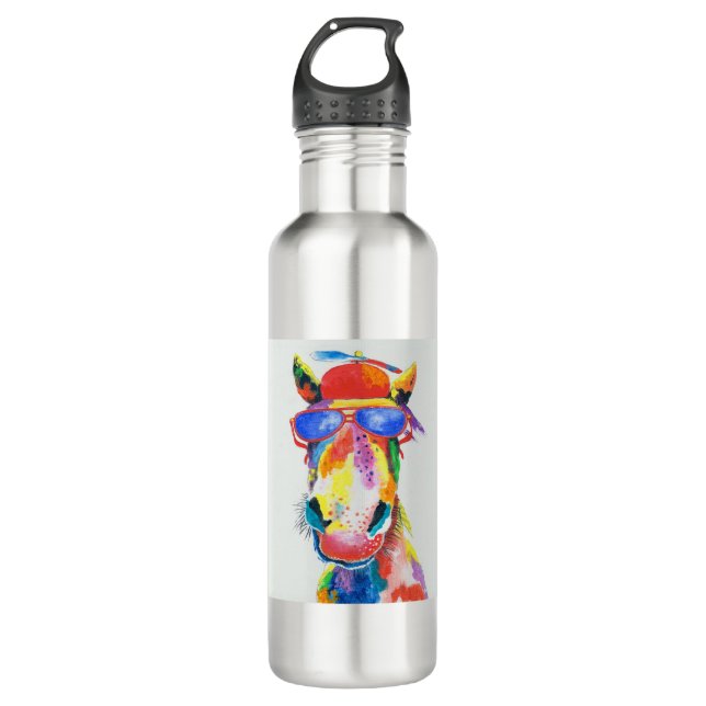 HAZ29 Horse.tif Stainless Steel Water Bottle (Front)