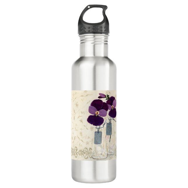 HAZ36 Inspired Purple.tif Stainless Steel Water Bottle (Front)
