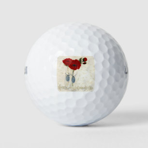 HAZ37 Inspired Red.tif Golf Balls
