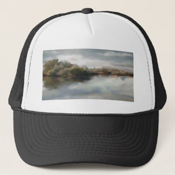 Haz93 River Fields.tif Trucker Hat by AuraEditions at Zazzle