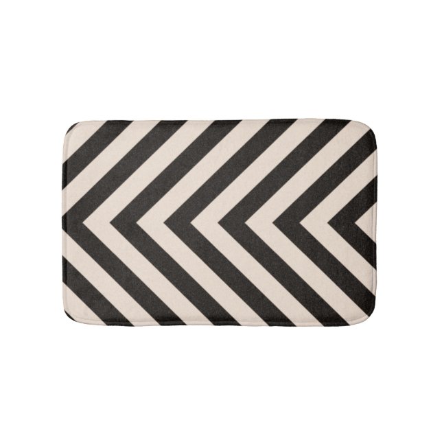 Hazard Stripes Bathroom Mat (Front)
