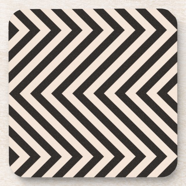 Hazard Stripes Beverage Coaster (Front)