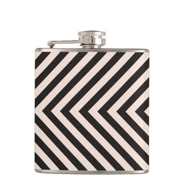 Hazard Stripes Flask (Front)