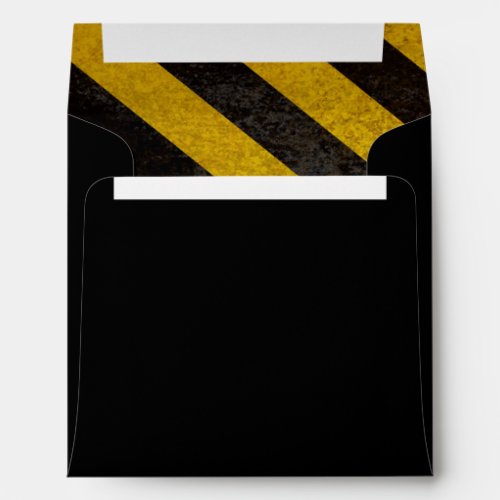 Hazard Stripes Square Envelope