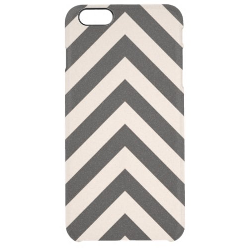 Hazard Stripes Clear iPhone 6 Plus Case