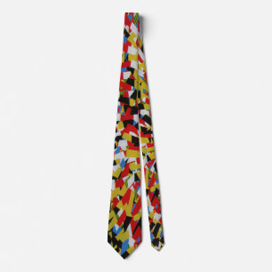 Hazard Warning Danger Everywhere modern abstract Neck Tie