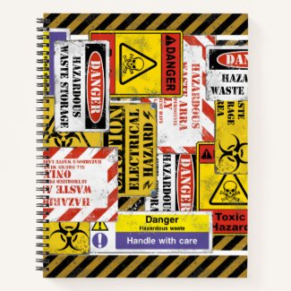 Hazard Warning, Danger Sign, Biohazard Collage