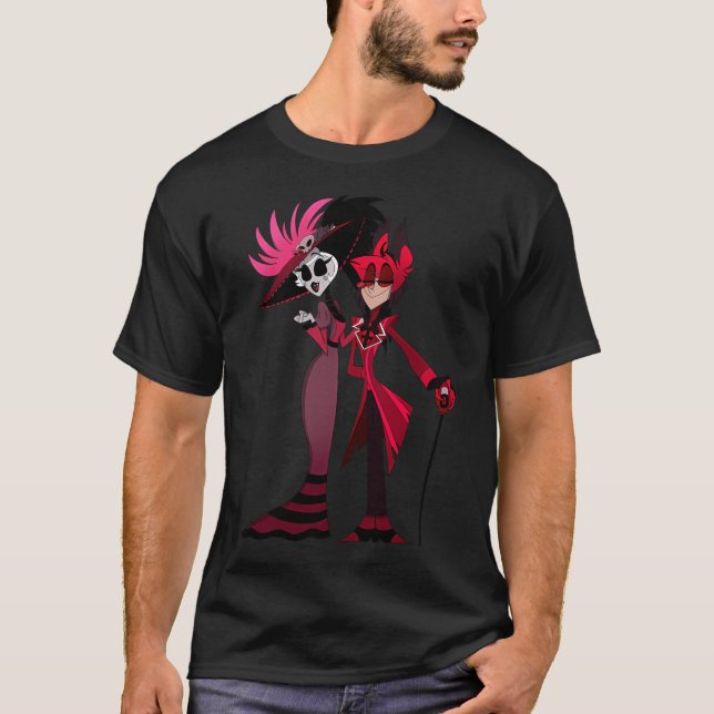 Hazbin Hotel Alastor And Rosie T-Shirt (Front)