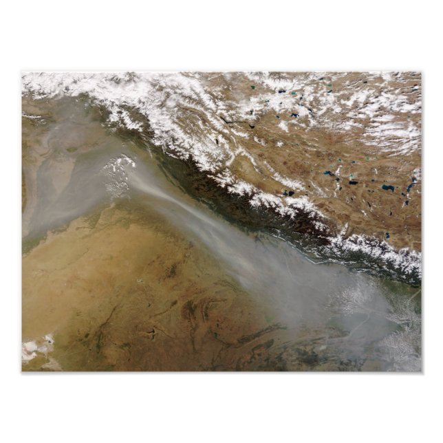 Haze along the Himalaya Mountains Photo Print (Front)