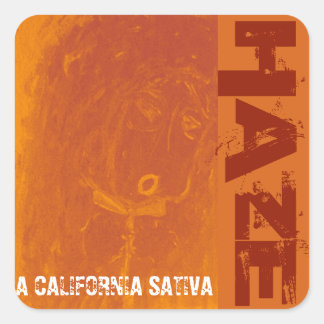 HAZE CALIFORNIA SATIVA SQUARE STICKER