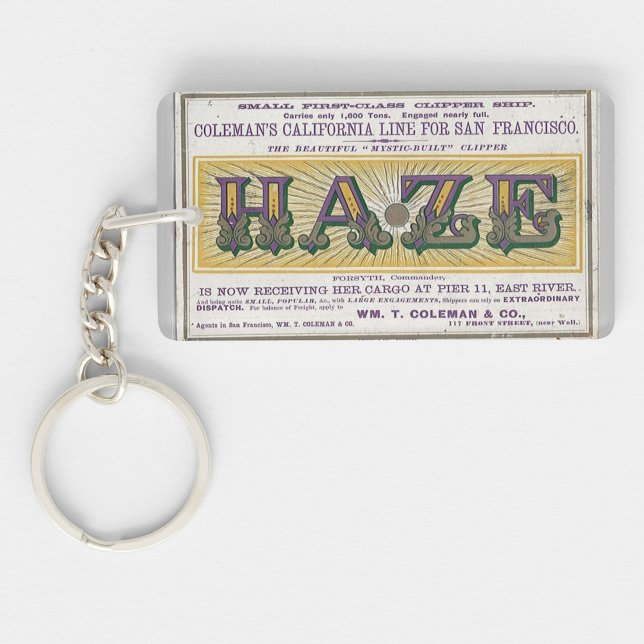 Haze Clipper sailing ship 1900 Keychain (Creator Uploaded)