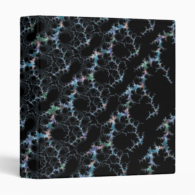 Haze - Mandelbrot Fractal 3 Ring Binder (Front/Spine)