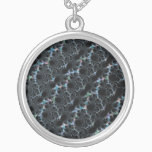 Haze - Mandelbrot Fractal Silver Plated Necklace