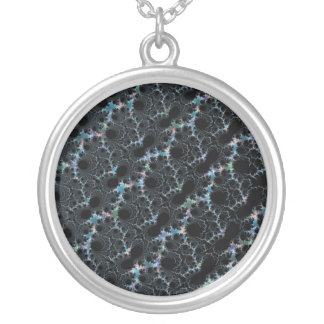 Haze - Mandelbrot Fractal Silver Plated Necklace