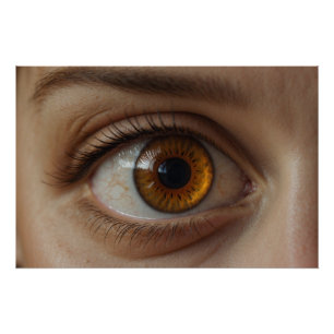 Hazel-Brown Eye Fun Poster