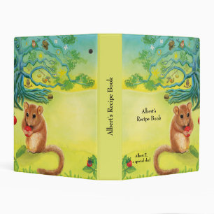 Hazel Dormouse Eating Wild Strawberry Mini Binder
