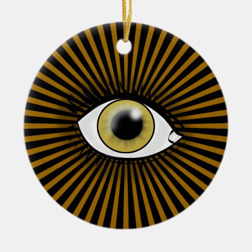 Hazel Eye of Horus Ceramic Ornament