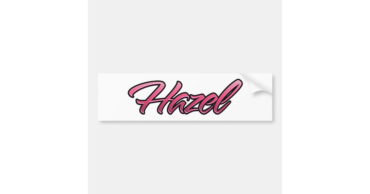 Hazel faded pink Aufkleber Sticker | Zazzle