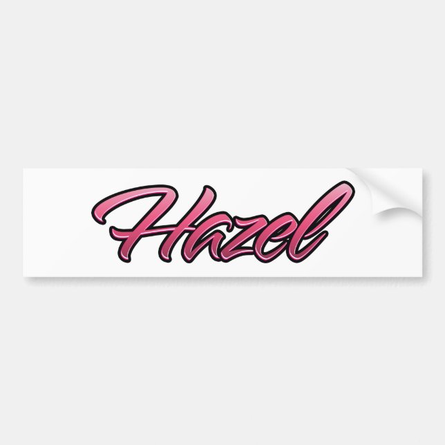 Hazel faded pink Aufkleber Sticker (Front)