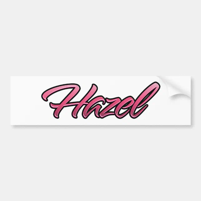 Hazel faded pink Aufkleber Sticker | Zazzle