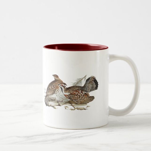 Hazel Grouse Two-Tone Coffee Mug (Right)
