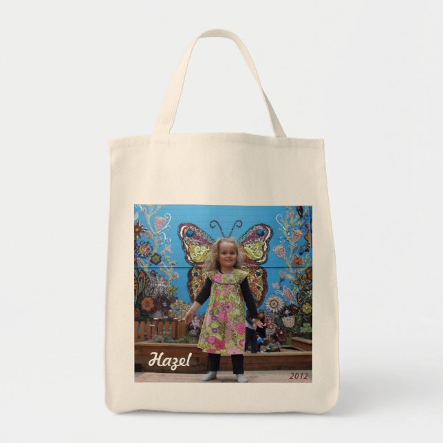 Hazel S Grocery Tote Bag (Front)